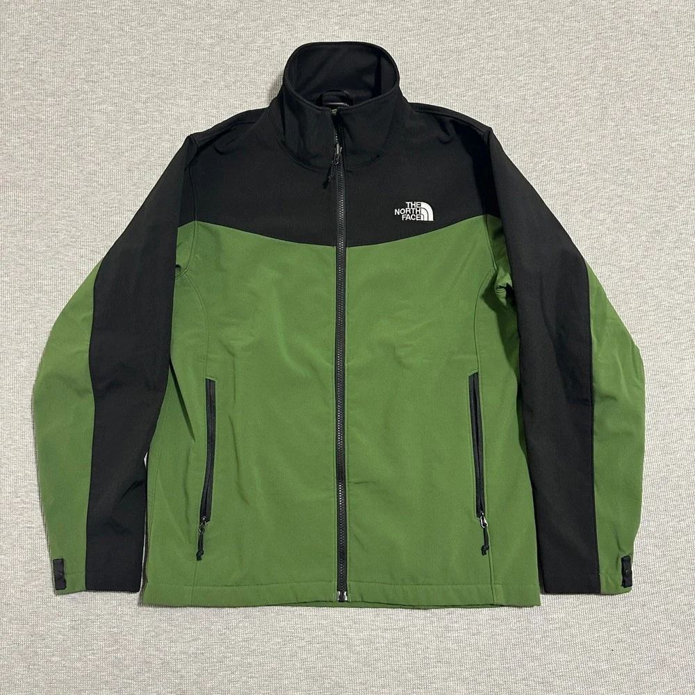 The North Face Apex Bionic Softshell Jacket Green Black‎ Mens Size Medium